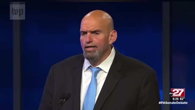 Vaxx Injured Senator Fetterman struggling to complete intelligible sentence