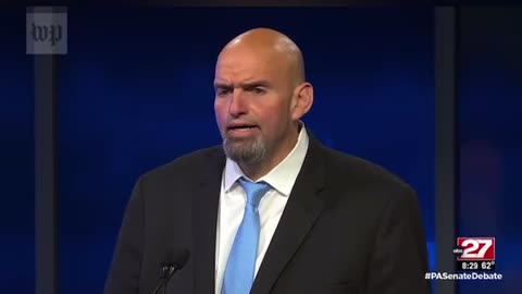 Vaxx Injured Senator Fetterman struggling to complete intelligible sentence