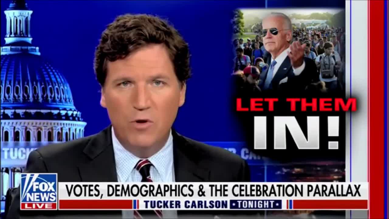 Tucker Carlson explains the left's white replacement agenda