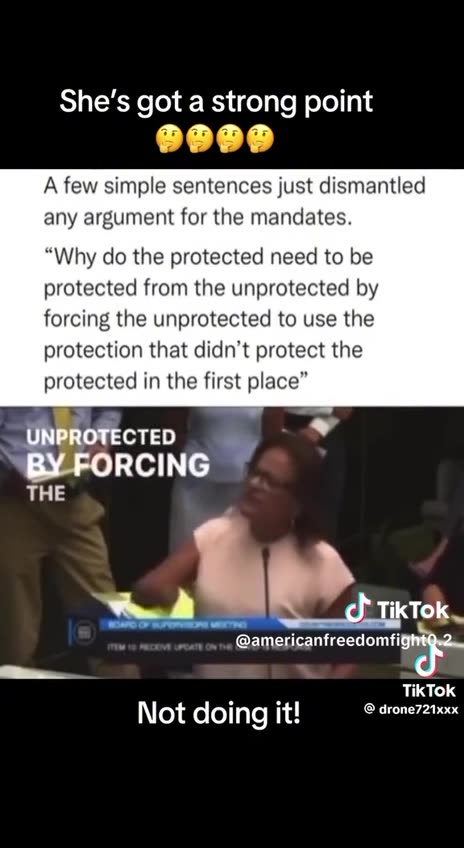 She got a point ! Protected versus Unprotected