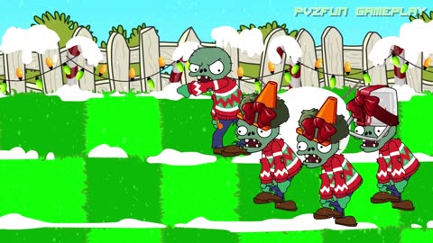 PLANTS VS ZOMBIES HEROES - Christmas with Sunflower & Peashooter 🎄Happy New Year 2020!