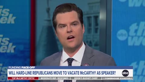 Gaetz: I'm RELENTLESS in Ousting Speaker McCarthy