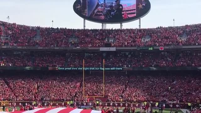 Entire Stadium Sings National Anthem After Singer Has Mic Troubles #Shorts