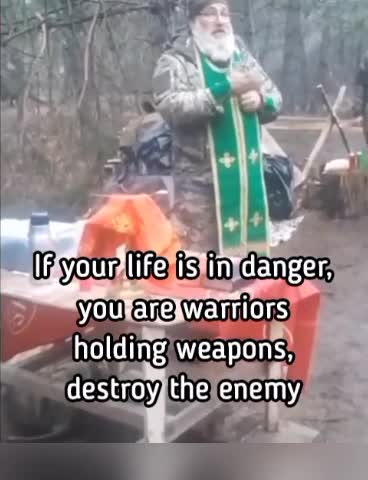 An Orthodox priest is giving incredibly deep spiritual guidance to Russian soldiers