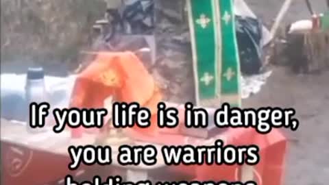 An Orthodox priest is giving incredibly deep spiritual guidance to Russian soldiers