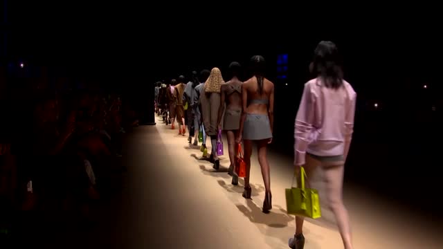 Prada plays with contrasts at Milan Fashion Week show