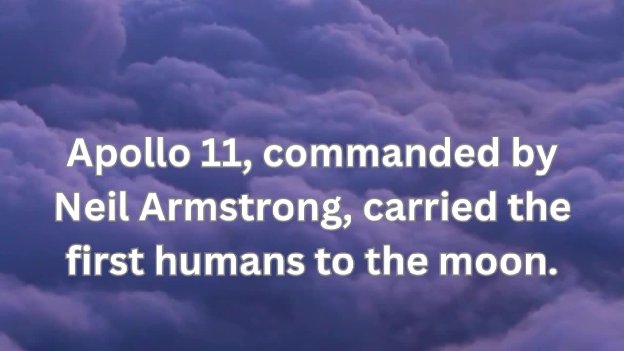 Which spaceship carried the first humans to the moon?