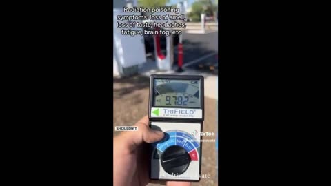 Dangerously high EMF readings at Tesla charging stations