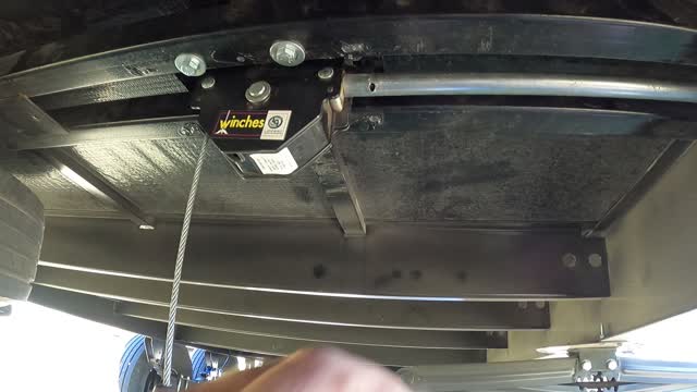 dune sport toyhauler spare tire winch issue part 3