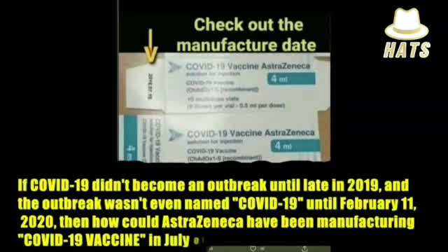 The AstraZeneca Convid vaccine was produced in 2018.