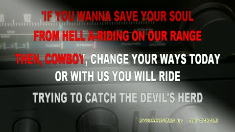 GHOST RIDERS IN THE SKY Karaoke