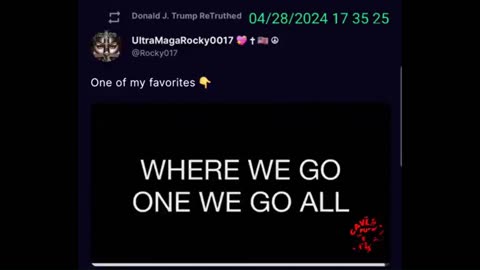 Donald J. Trump Re-Truthed This last night 4.28.2024- 17.35.25 WWG1WGAWW