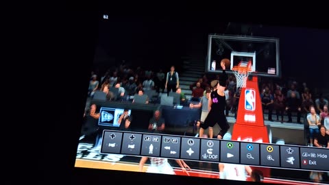 NBA 2K24 5'4 guy dunking