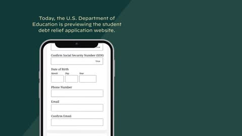 Preview of student loan forgiveness website offered by Biden administration