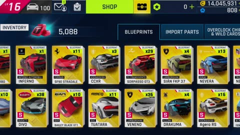 Asphalt 9: Legends - Daily Grind 16/03/2024: Continue Car Hunt Brabham BT62, Infiniti Black Project S Showcase Event, Multiplayer Season Finale and Special Event: Ferrari SP90 Stradale