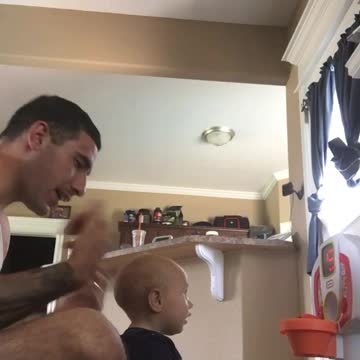 Baby obsessed with basketball