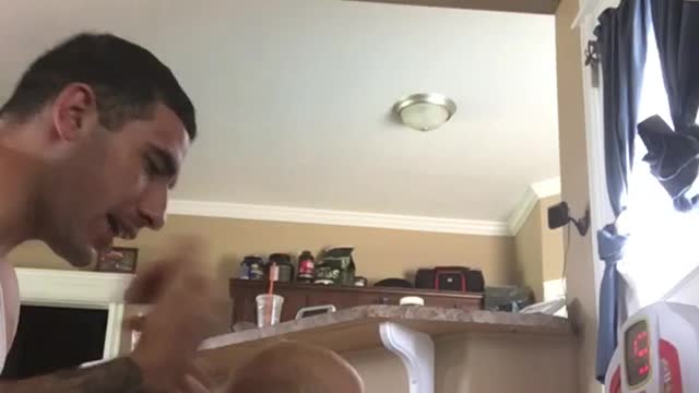 Baby obsessed with basketball
