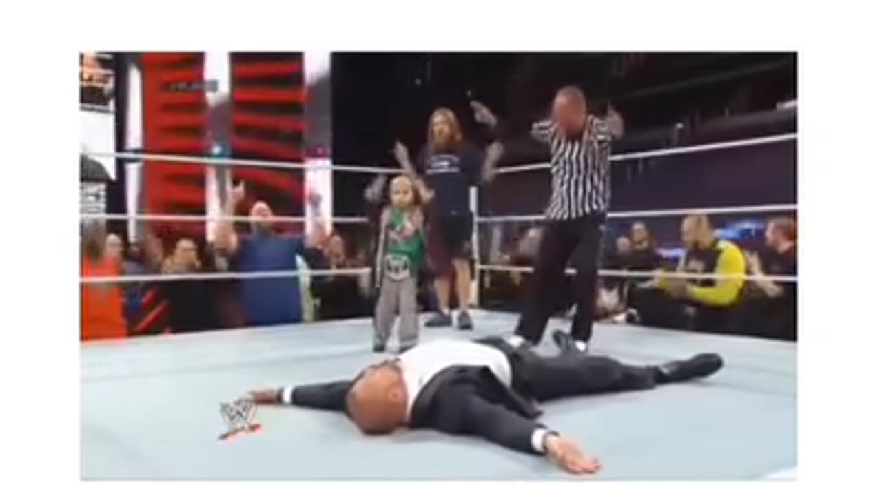 Kid fighting WWE