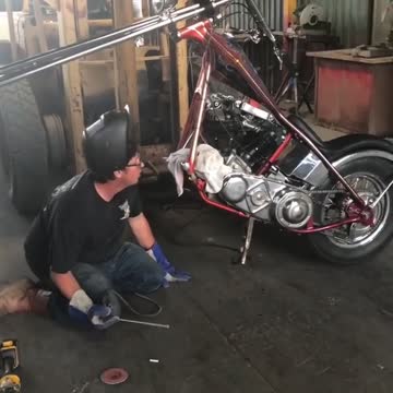 Hillbilly inovation welding chopper frame