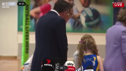 Child Suddenly Collapses In The Middle Of Jab Enthusiast Dan Andrews' Press Conference