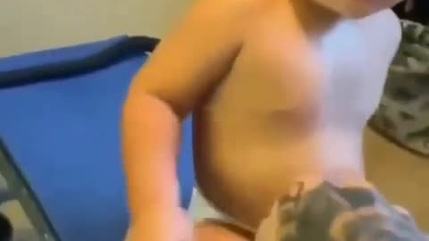 funny baby awesome video