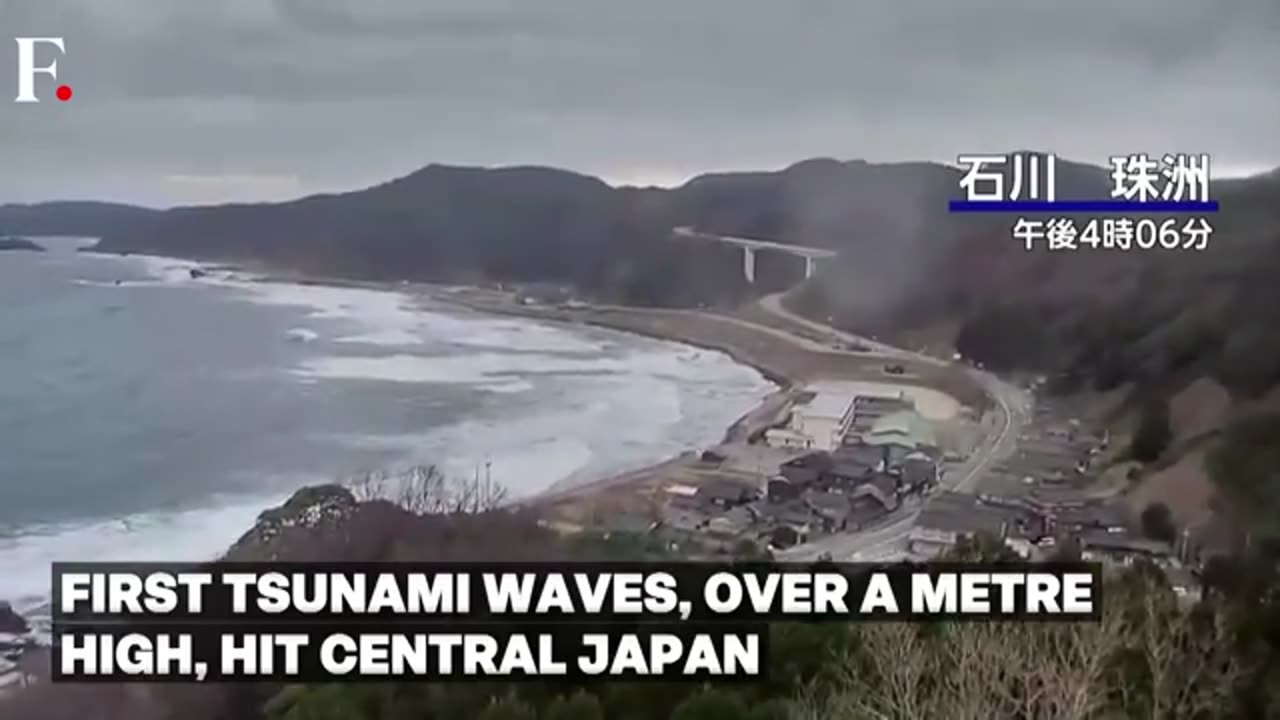 First Tsunami Waves Hit Japan After 7.6 Magnitude Earthquake