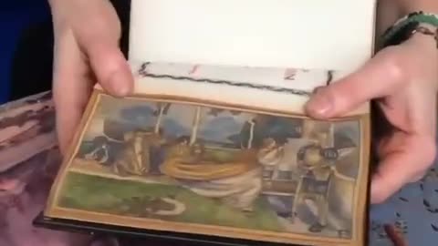 THE BEAUTIFUL ARTWORKS PAINTED ON EDGES OF OLD BOOKS