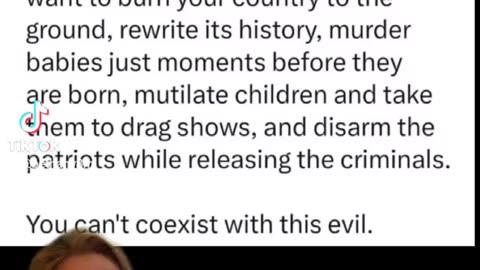 We cannot coexist with this