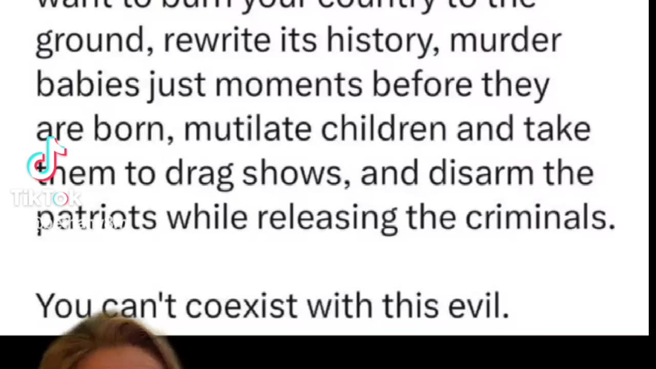 We cannot coexist with this