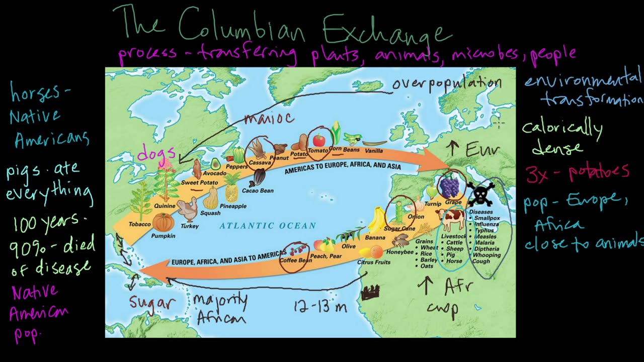 LE NUOVE ROTTE COMMERCIALI E LO SCAMBIO DEI PRODOTTI CON I PRIMITIVI NATIVI DOCUMENTARIO LA SCOPERTA DEL CONTINENTE AMERICANO NEL 16°secolo d.C (Colombo,Amerigo Vespucci,Magellano,Vasco da Gama ecc)