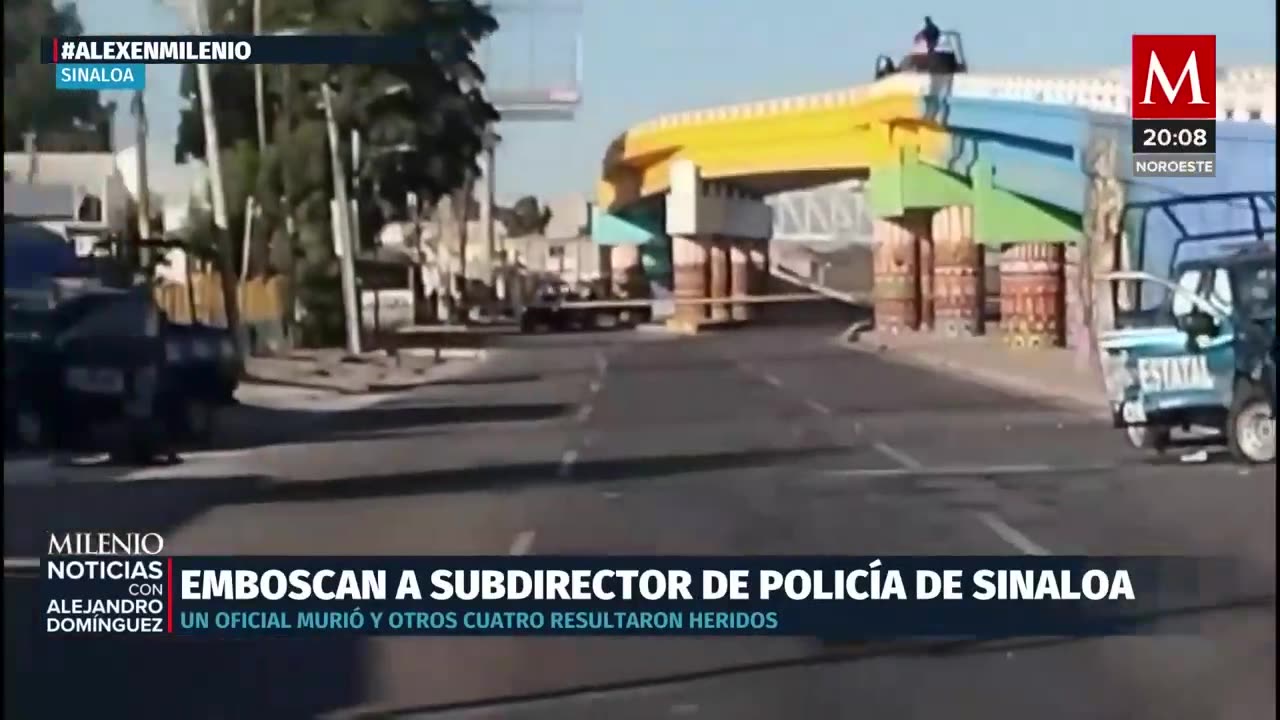 Subdirector de policía emboscado en Sinaloa; un muerto y cuatro heridos