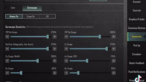 pubg game sensitivity
