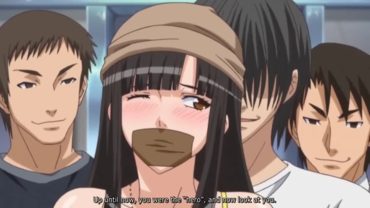A crowd of guys surrounded the girl