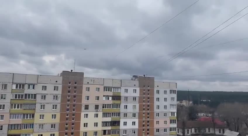 24.02.2022. The war has begun!!! Aviation in the sky over Kiev