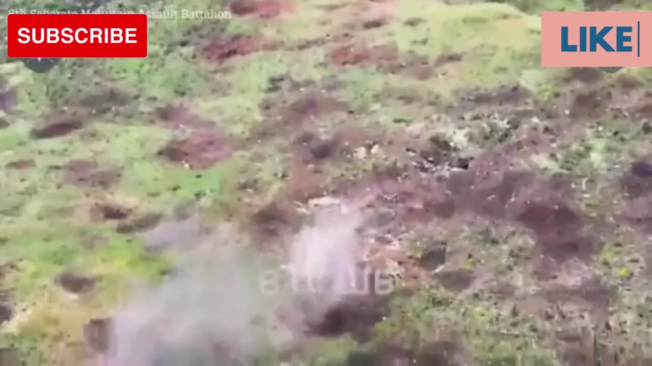 Shocking video from Ukraine: Ukrainian bombs on Russian soldiers