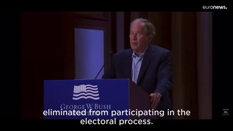 George Bush Condems HIS Invasion Of Iraq In Massive Freudian Slip