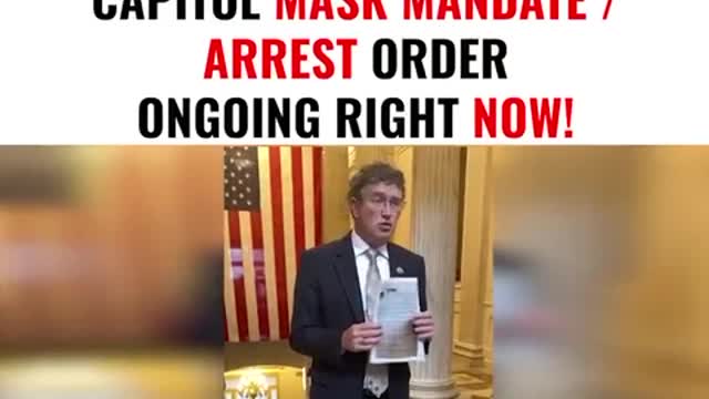 Active GOP Revolt Against Pelosi: Mass Protest of Capitol Mandate/Arrest Order Ongoing Right Now!