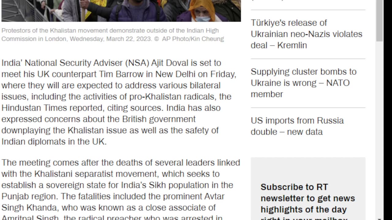 India to address Khalistan issue with UK official