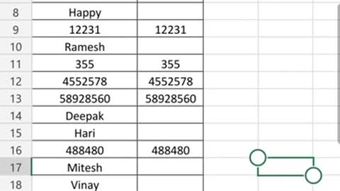 How to copy only numbers in excel