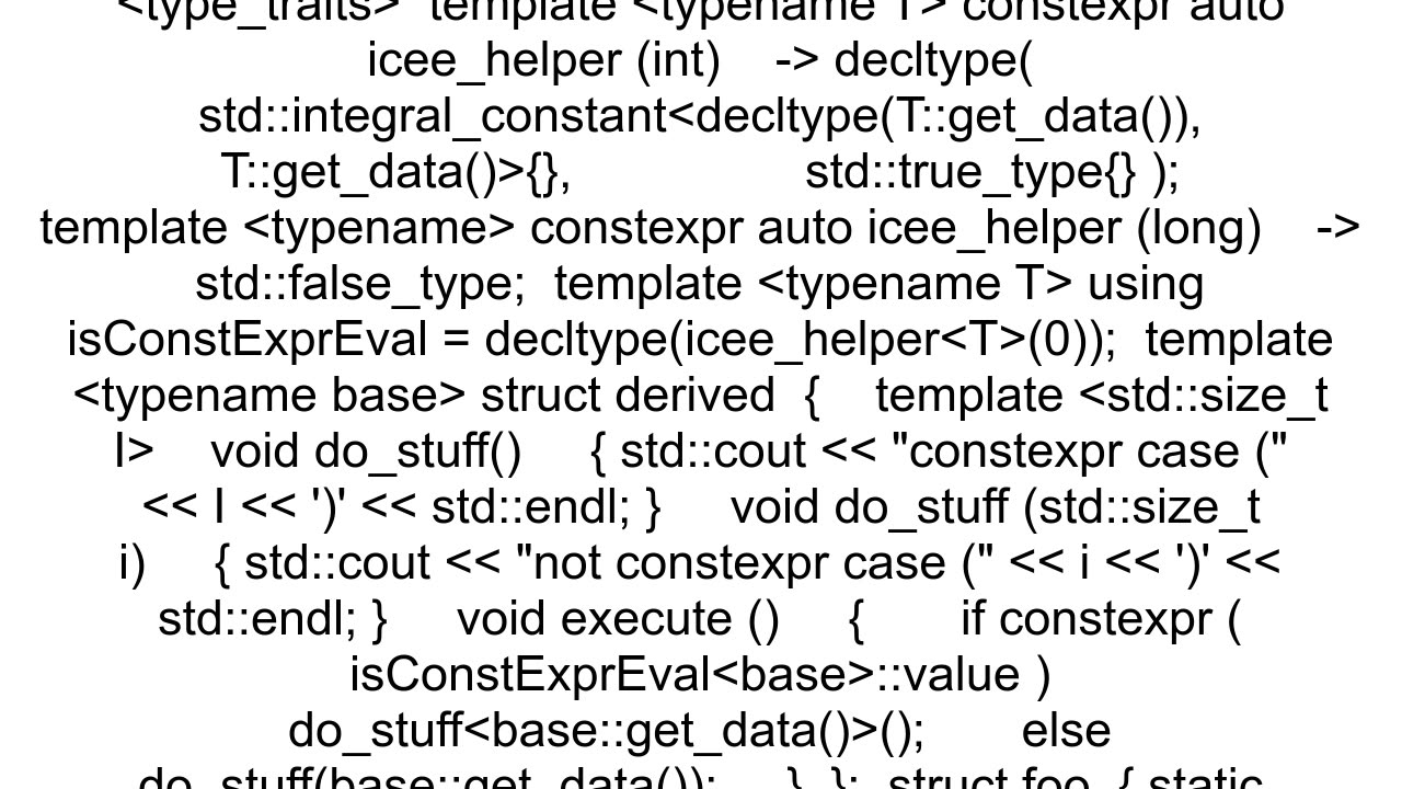 C check if statement can be evaluated constexpr