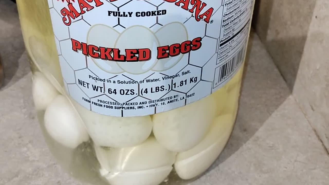 Eating Matt & Dana Fully Cooked Pickled Eggs, Dbn, MI, 12/10/23