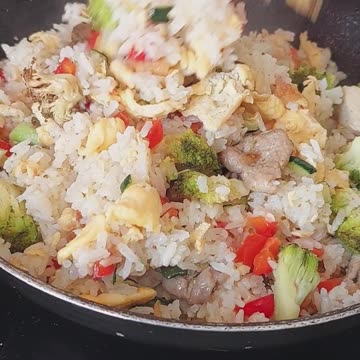 Fried Rice Mediterranean Style cook in 5 minutes | #shorts #foodhacks #secretrecipe #friedrice