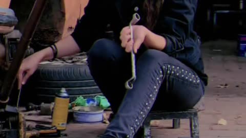 Background song cute girl acting