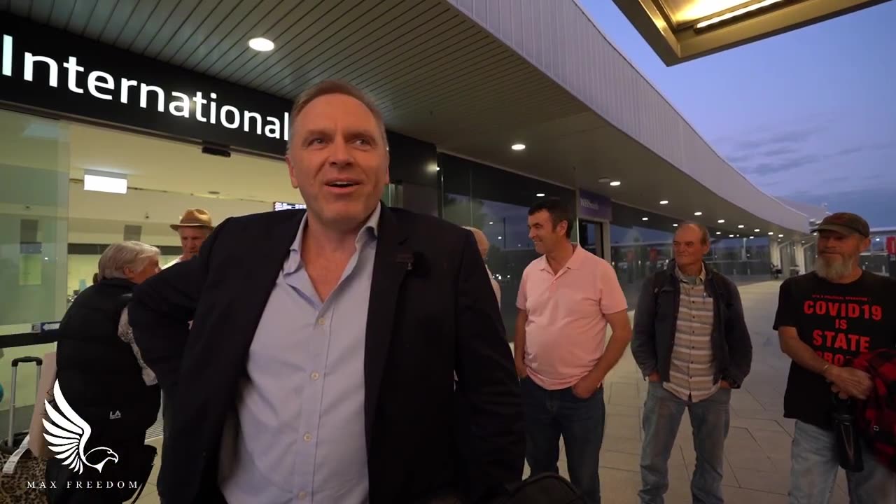 Councillor Adrian McRae Receives a Heroes Welcome from Locals at Perth's International Airport