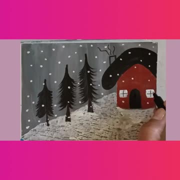 Winter Drawing For Class 2 | Winter Drawing For Class 3