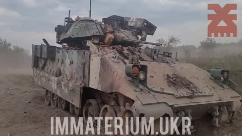 Destroyed American BMP "Bradley" in the area of ​​Malaya Tokmachka on the Zaporozhye Front