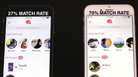 Tinder Experiment Men VS Women