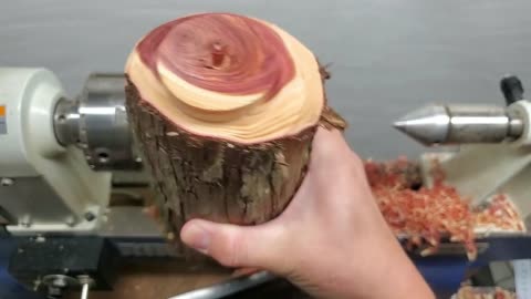 Make red goblets out of wood