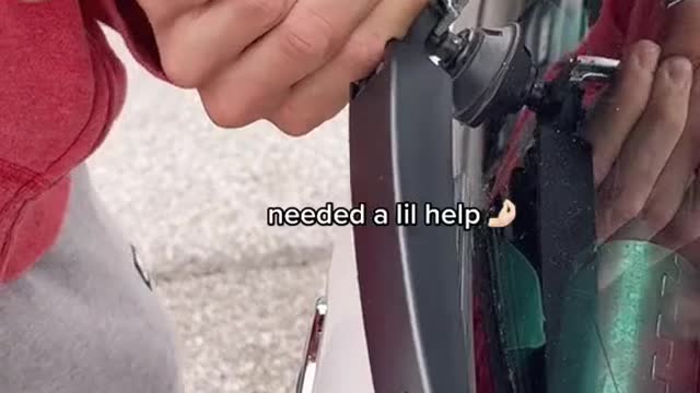 Automobile wiper disassembly