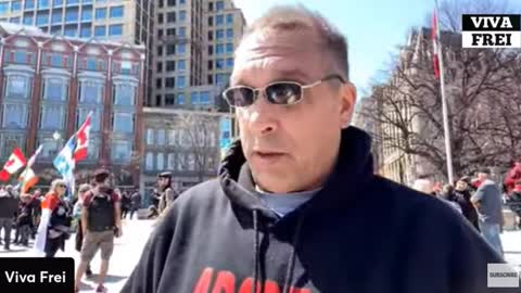 Saturday "Rolling Thunder" Rally in Ottawa - Bank froze this guy's account